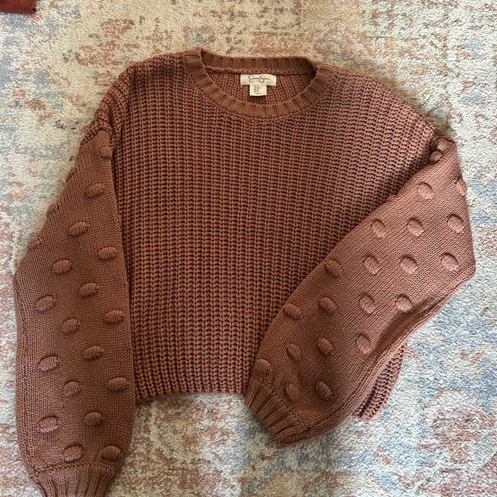 Bubble sleeve sweater